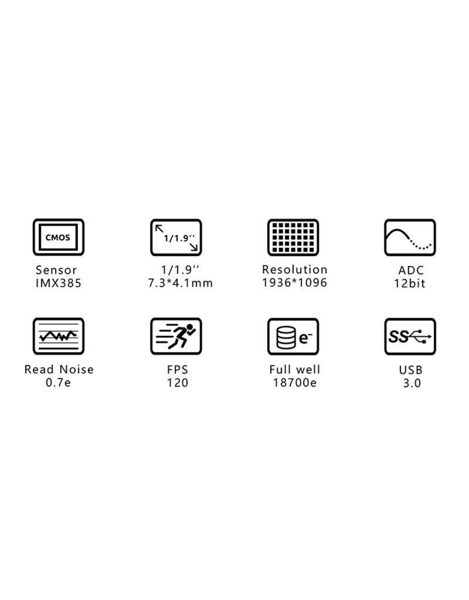 ZWO ZWO ASI385MC (4.63 microns) USB 3.0 Color  (LIMITED QUANTITIES)