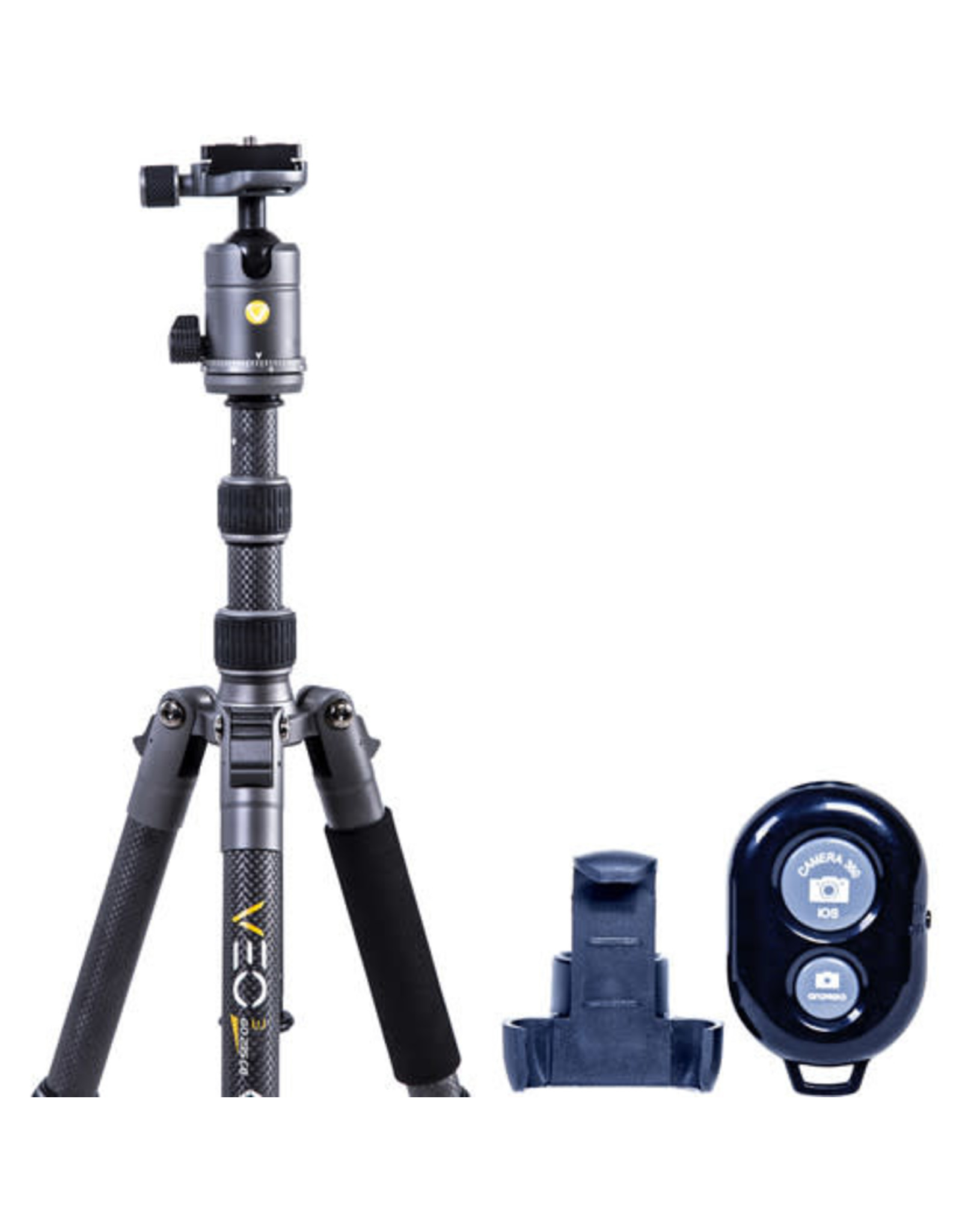 Vanguard Vanguard VEO3GO265CB Aluminum Tripod/Monopod with BH-120 Ball Head, Smartphone Connector, and Bluetooth Remote