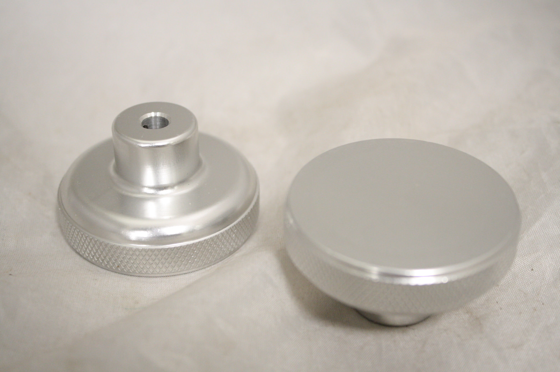 Silver Set of Slo Motion Knobs (Pair) Camera Concepts & Telescope