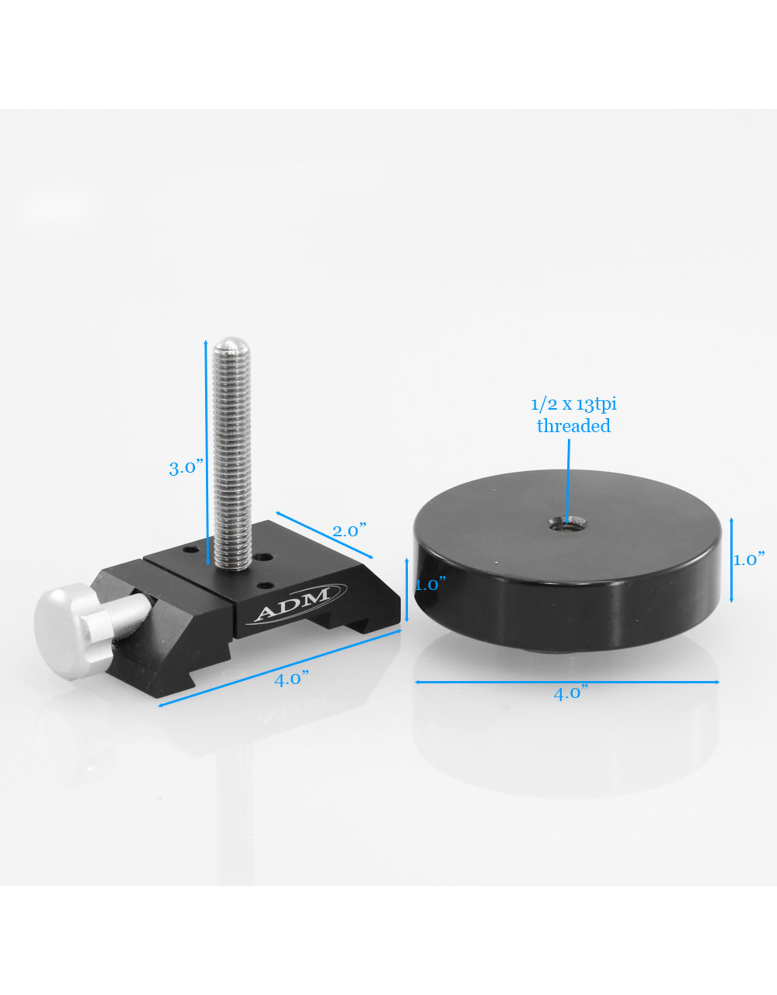 ADM ADM DV Series Counterweight with 3″ Threaded Rod - DVCW-S