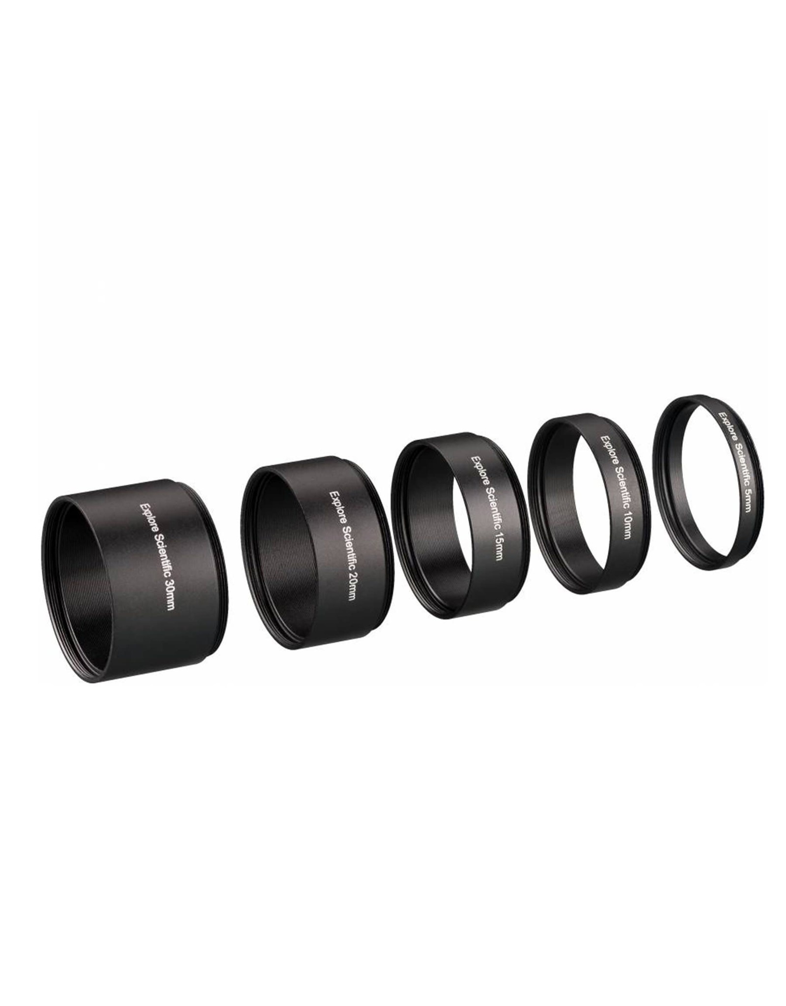 Explore Scientific Explore Scientific Extension Ring Set M48x0.75 - 5 pieces (30, 20, 15, 10 and 5 mm)