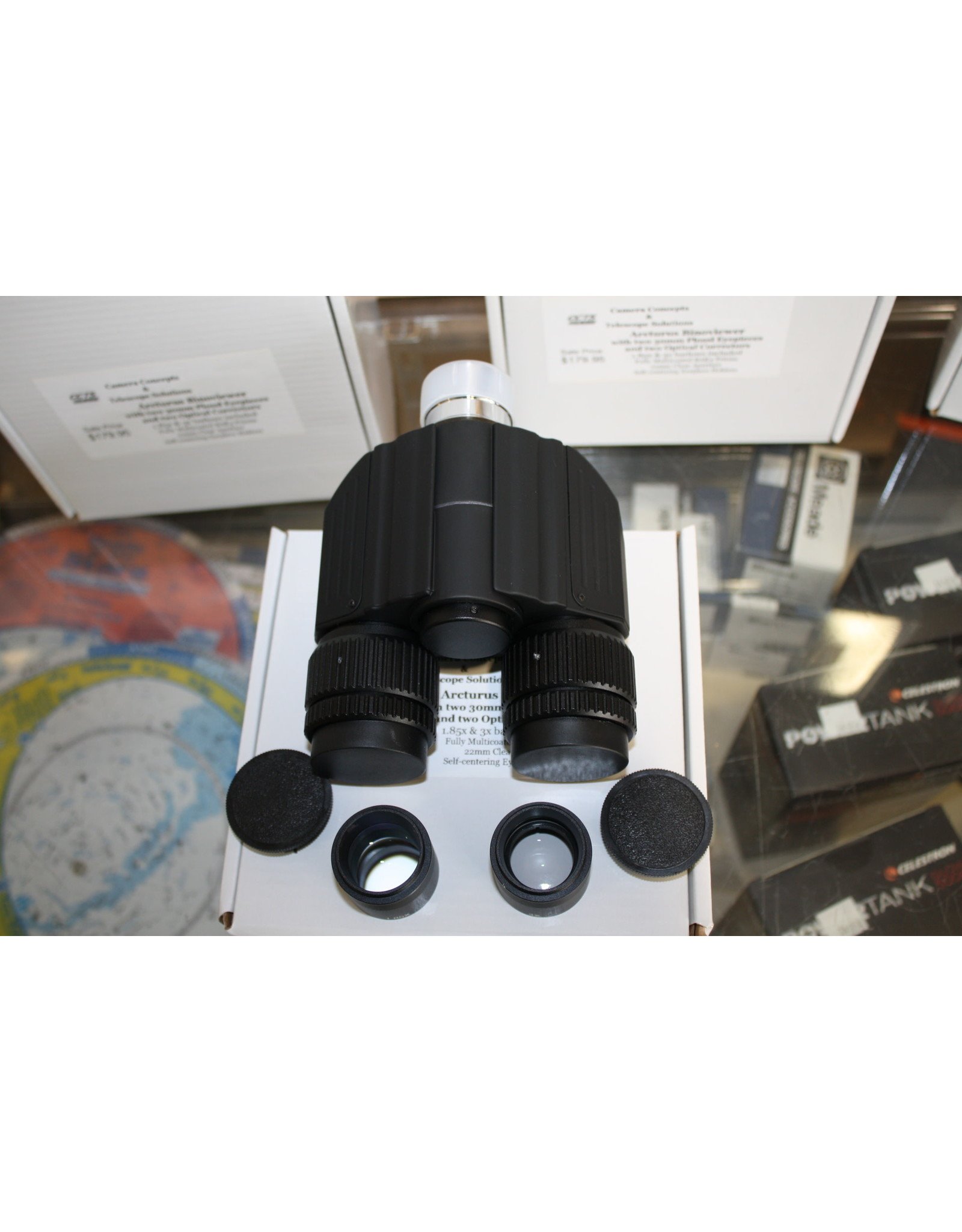 Arcturus Arcturus BinoViewer with Two 30mm Plossl Eyepieces-and-Two-Barlow-Attachments