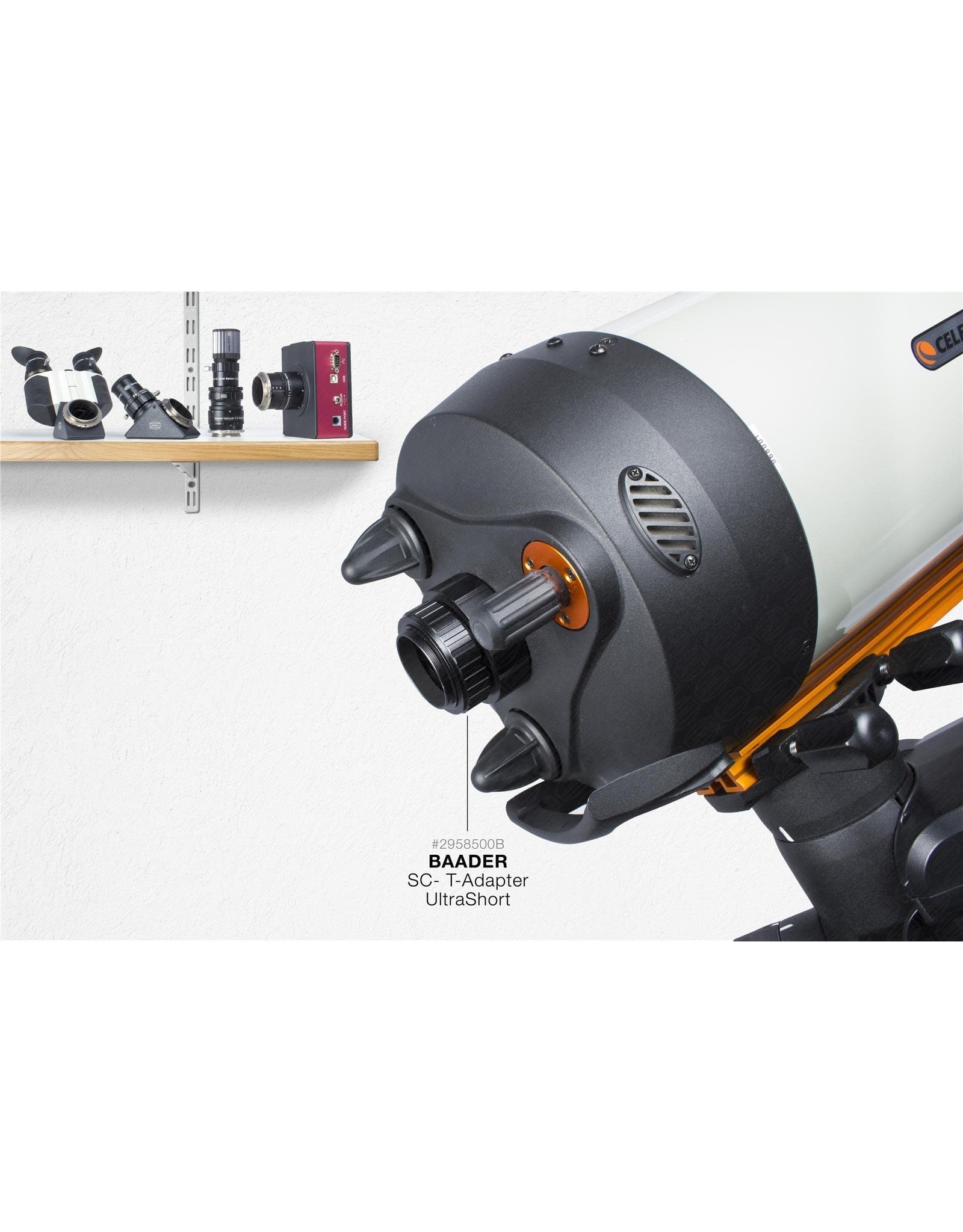 Baader Planetarium Baader SC / HD Ultra Short T-Adaptor, 9mm optical length