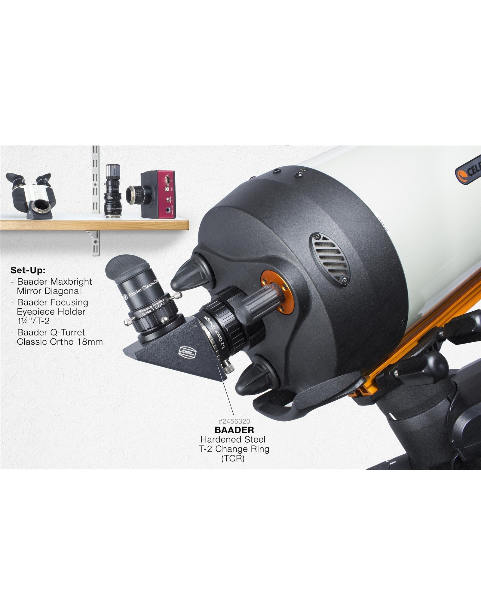Baader Planetarium Baader Planetarium Ultra Short 10mm T-Adapter for SCT