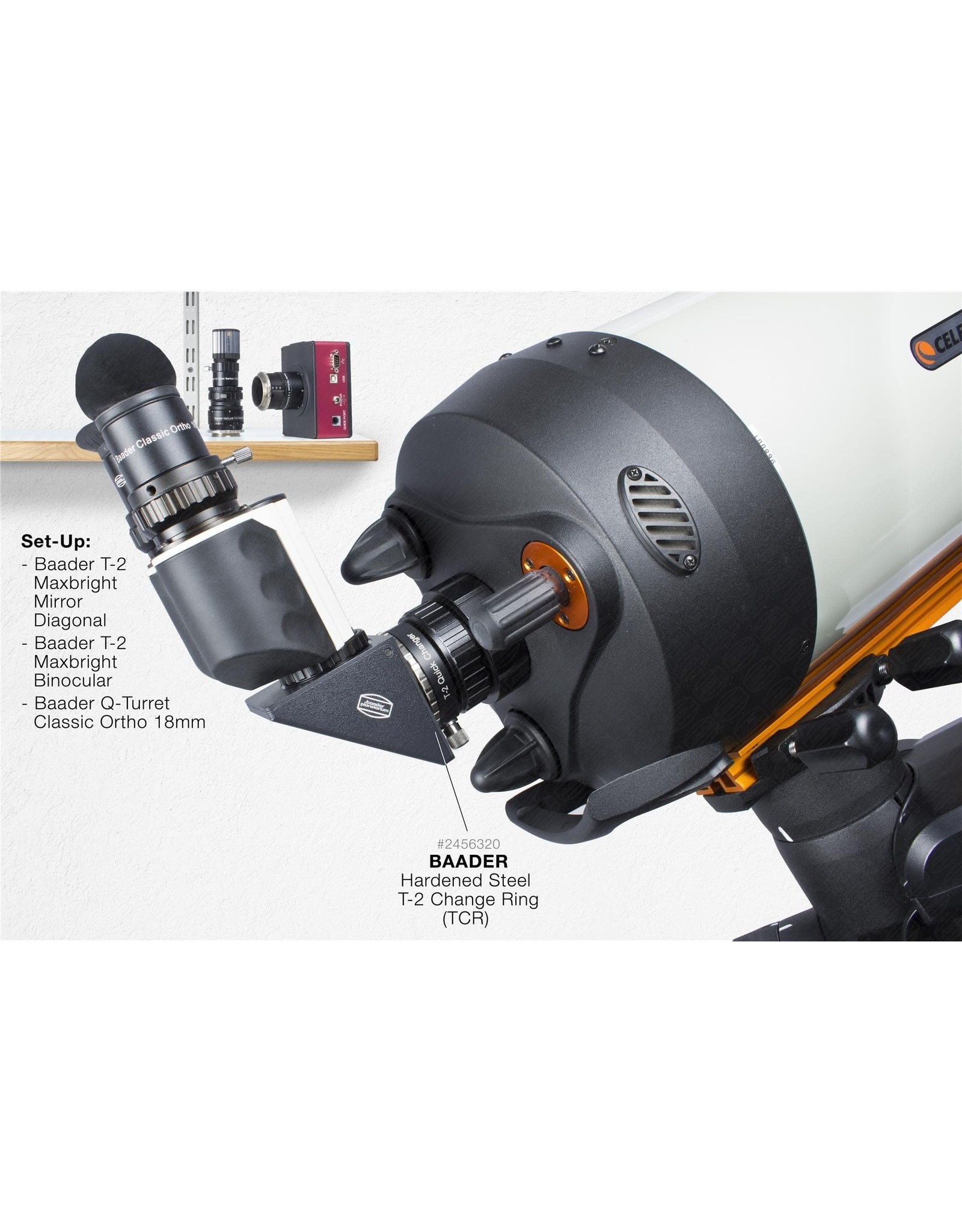 Baader Planetarium Baader SC / HD Ultra Short T-Adaptor, 9mm optical length