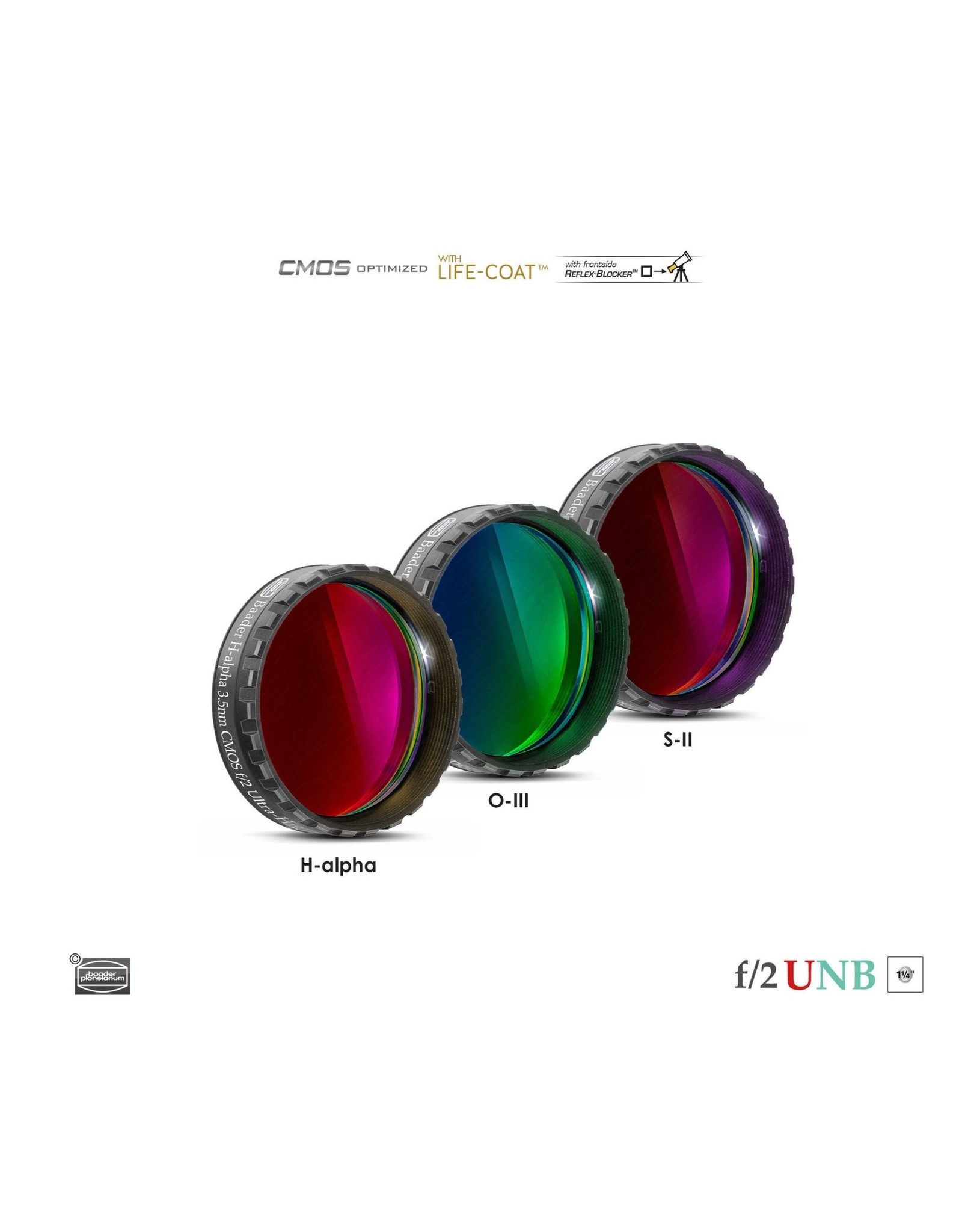 Baader Planetarium Baader 3.5nm f/2 Ultra-Highspeed H-Alpha Filters – CMOS-optimized (Specify Size)