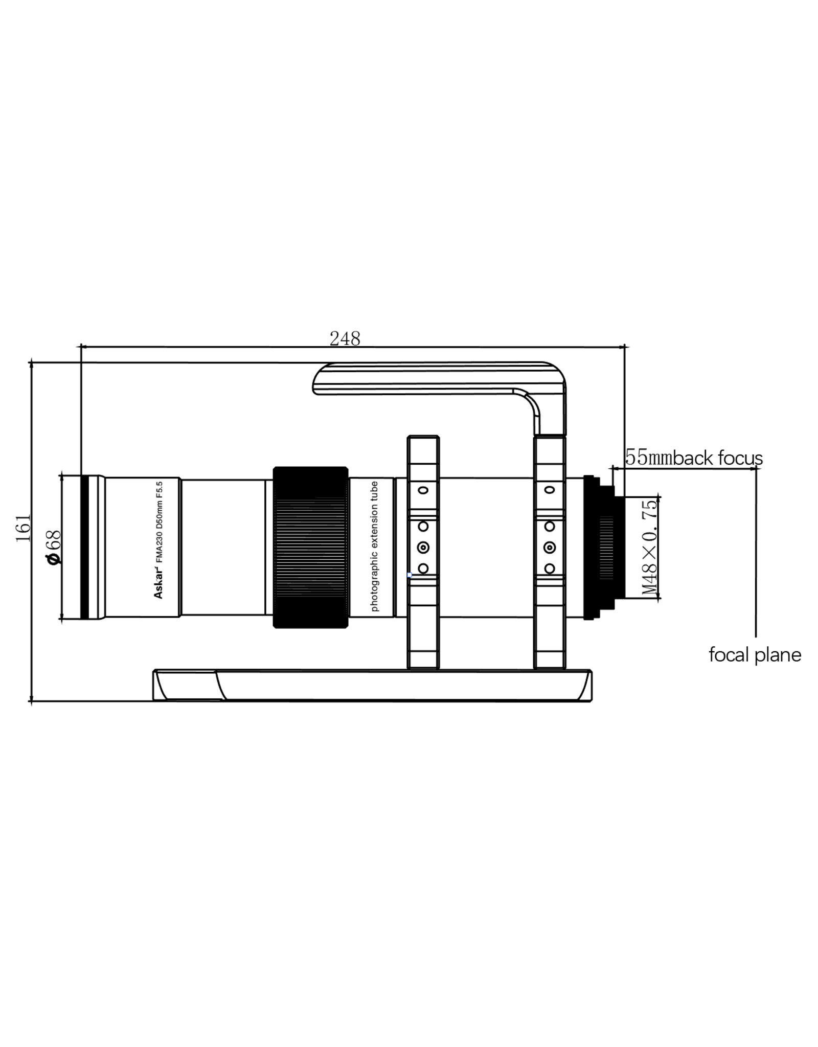 Askar Askar 50mm f/5.5 Triplet Apo Lens / Guidescope # FMA230