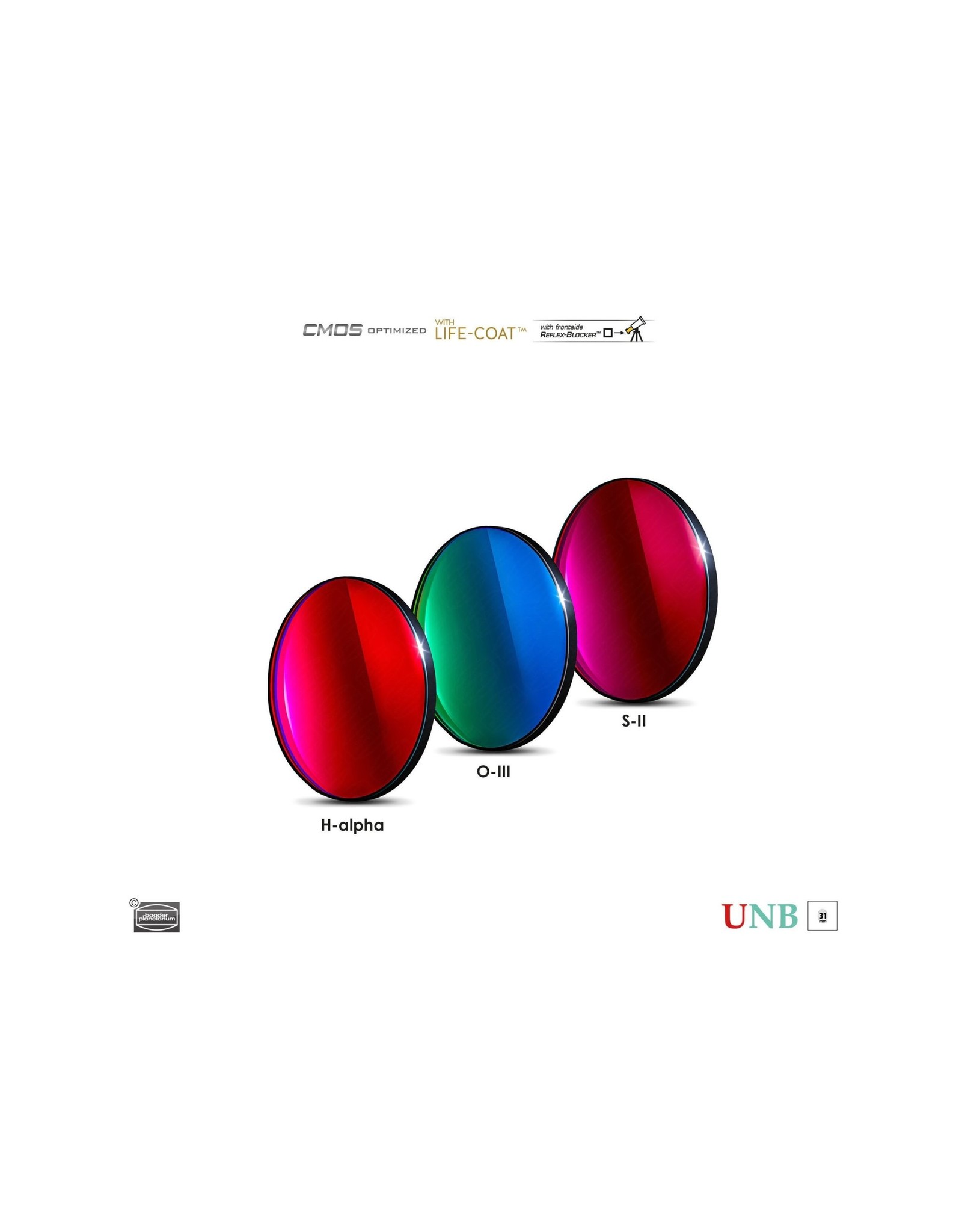 Baader Planetarium Baader 4nm Ultra-Narrowband Sulfur-II Filters – CMOS-optimized (Specify Size)