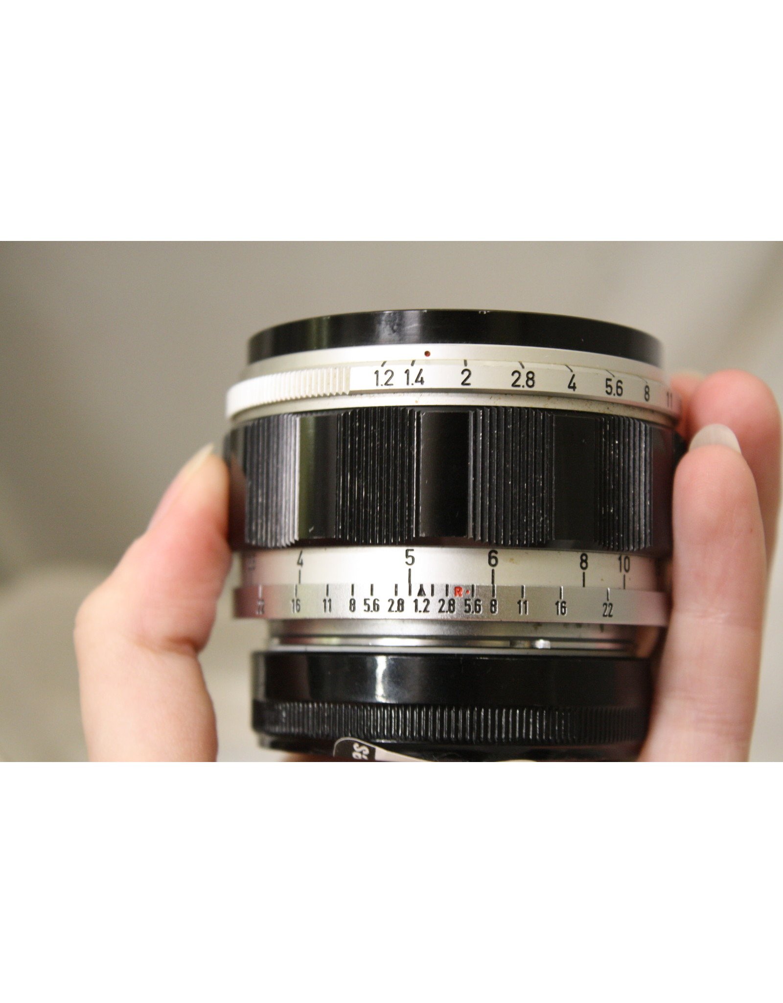 Canon 50mm f/1.2 Lens LTM L39 Leica Screw Mount with Leica M3