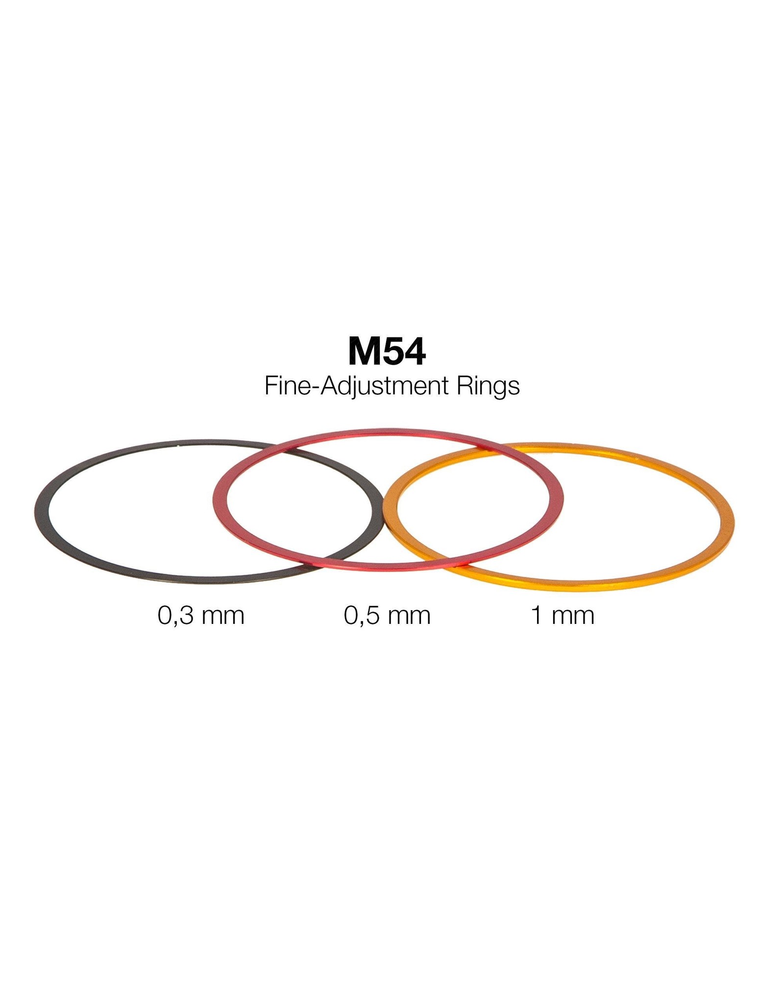Baader Planetarium Baader M54 Fine-Adjustment rings (0.3 / 0.5 / 1 mm) - Aluminium
