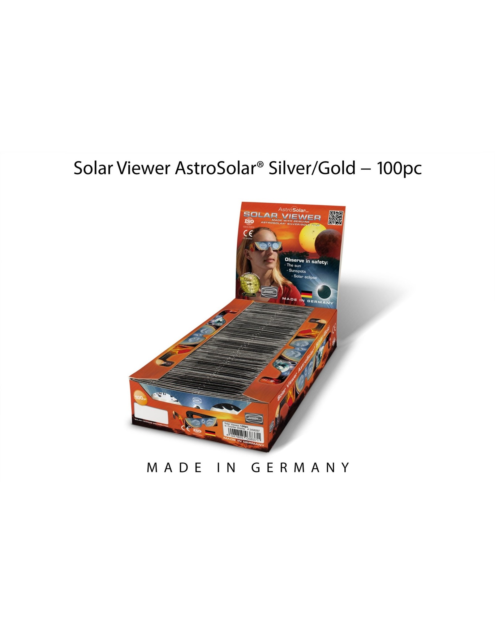 Baader Planetarium Baader Solar Viewer AstroSolar® Silver/Gold (CHOOSE 1pc, 10pc, 25pc, 100pc)