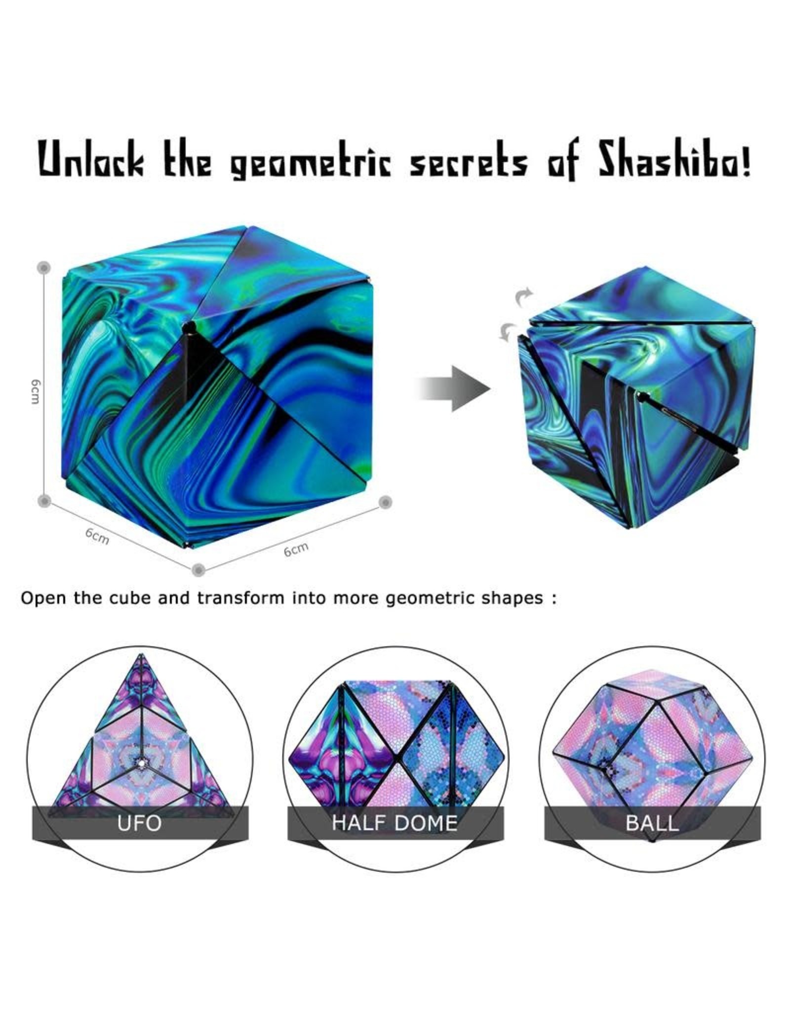 Shashibo Shape Shifting Box (Mystic Ocean) (LIMITED QUANTITIES)
