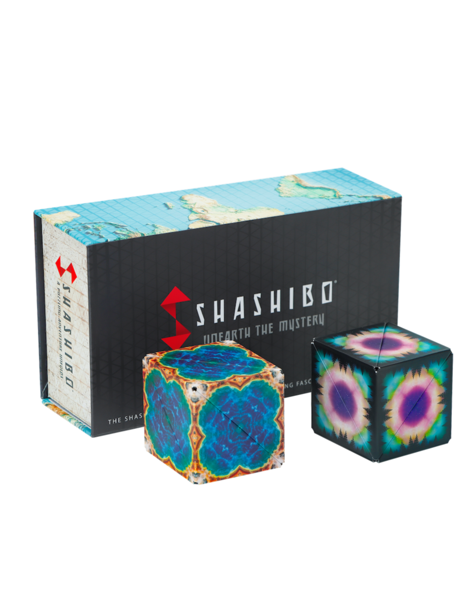 Shashibo Shape Shifting Box (Earth + Moon 2 Pack)