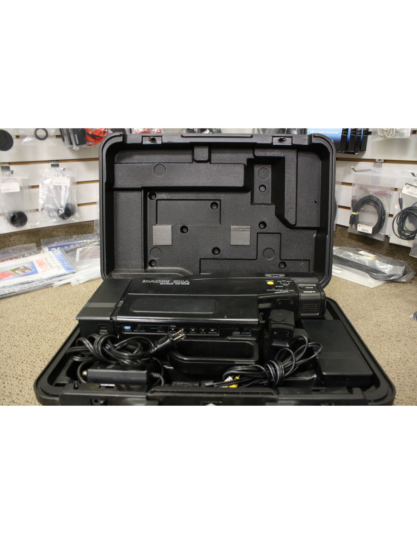Sears VHS Camcorder with Charger and Case Camera Concepts & Telescope