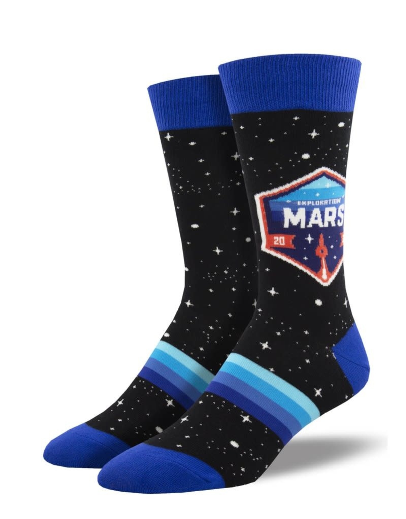 Socksmith MEN'S NASA "MARS PATCH" SOCKS (Size 10-13)
