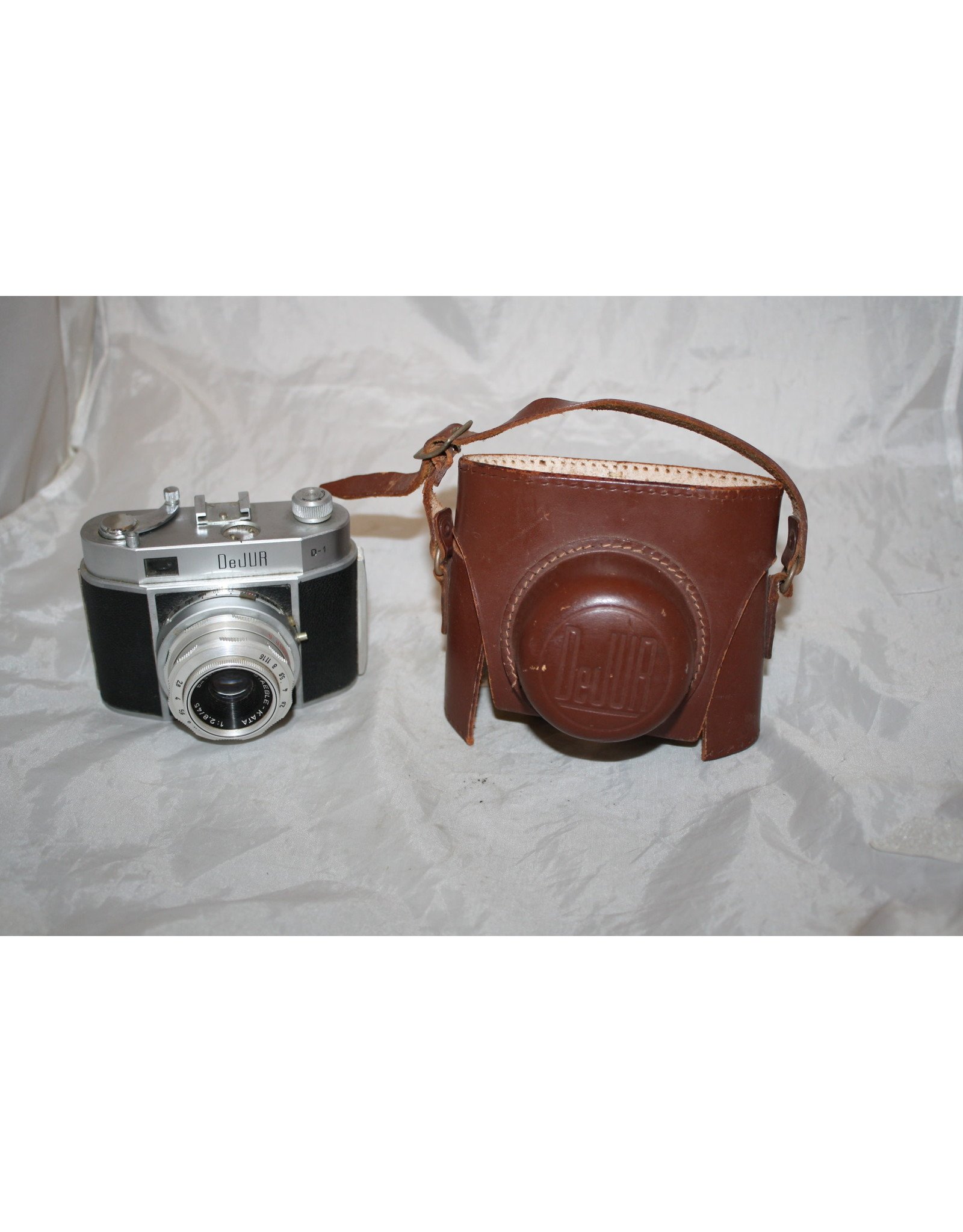 DeJur DeJur D-1 RARE 35mm Film Camera, German DeJur Staeble-Kata 50mm f2.8 Lens with Case  (Pre-owned)