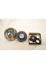 Assorted Vintage Brass Lenses and Parts (Box)