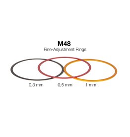 Baader Planetarium Baader M48 Fine-Adjustment rings (0,3 / 0,5 / 1 mm) - Aluminium (SET OF 3)