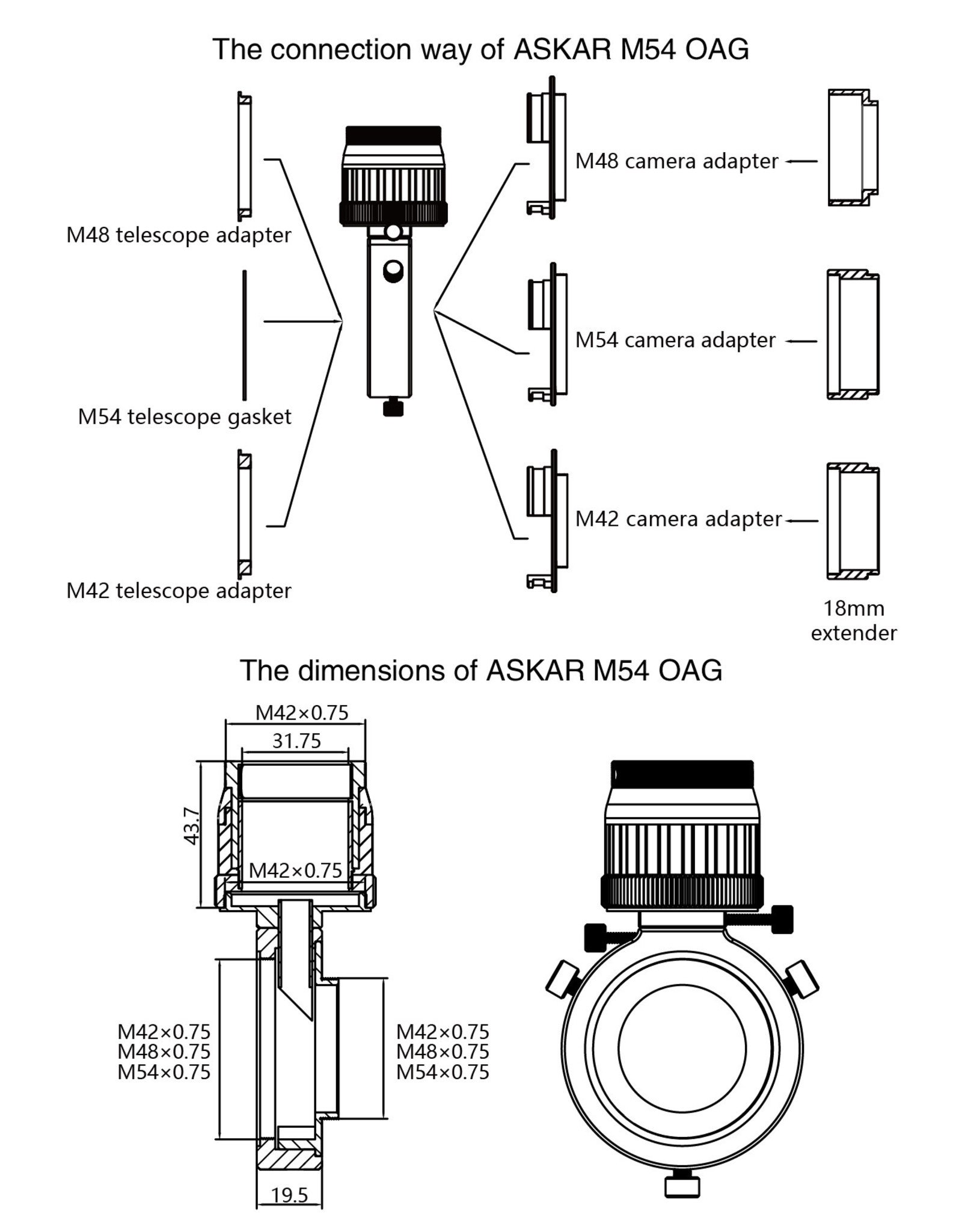 Askar Askar M54 Off Axis Guider