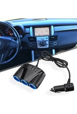 Arcturus Products 12v DC Three Cigarette Lighter Socket 3 USB Charger Splitter 12V Outlet Power Adapter