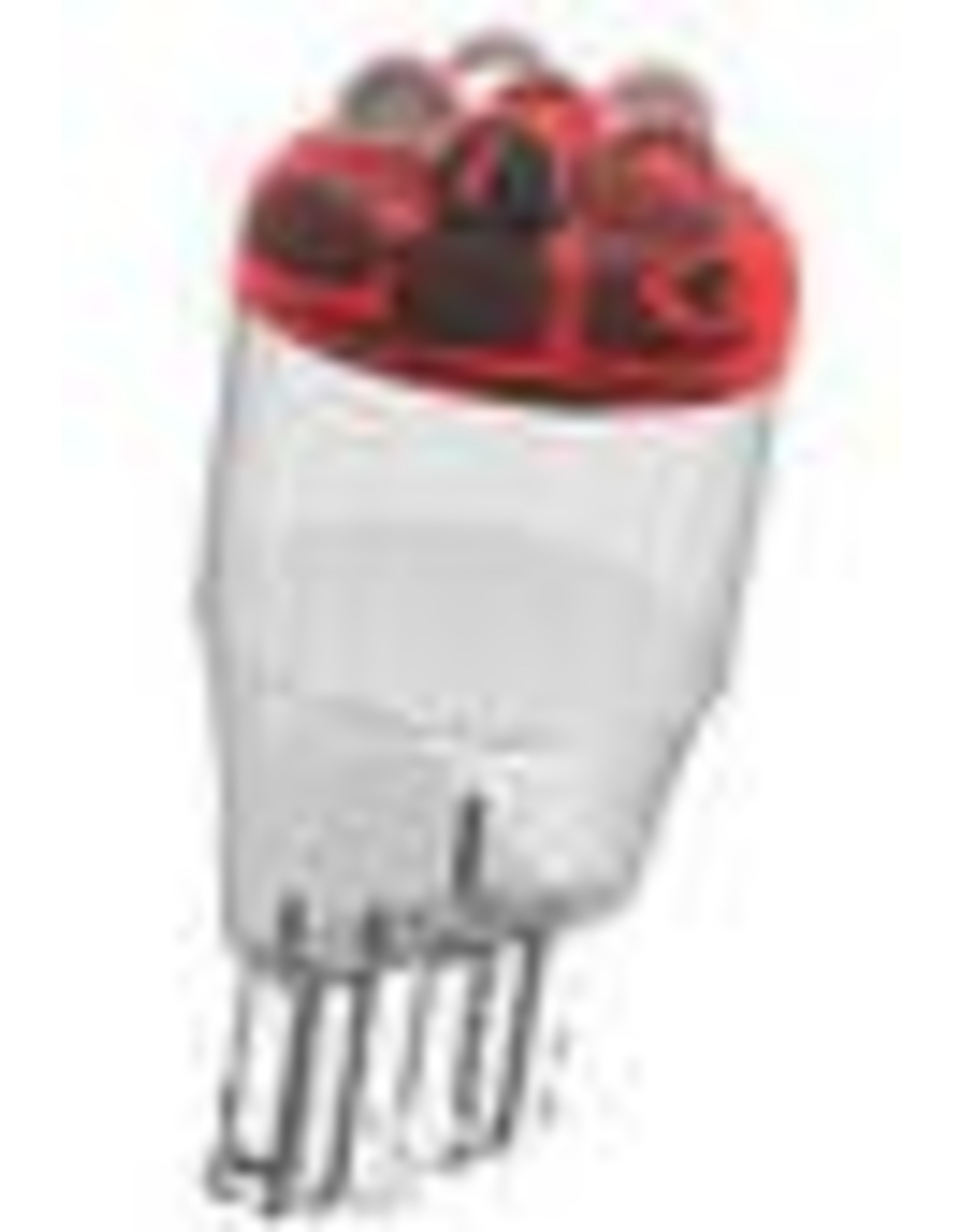 921-R12 T5 5 Red LED Car Dome (Wedge Base)