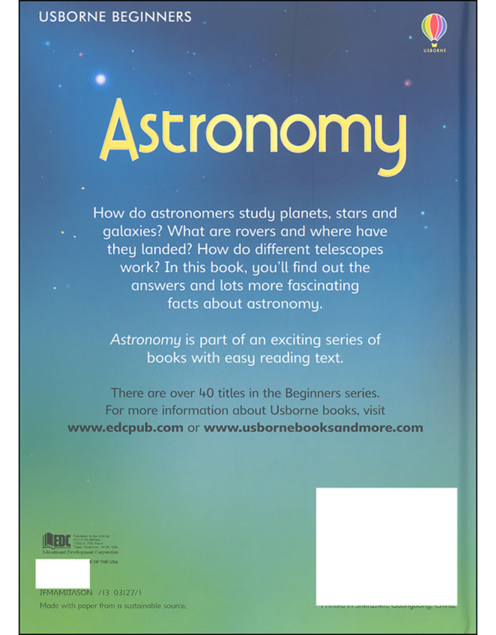 Usborne Beginners Astronomy