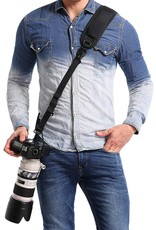 Waka Waka Rapid Camera Neck Strap with Quick Release and Safety Tether, Adjustable Camera Shoulder Sling Strap for  DSLR Cameras - Black