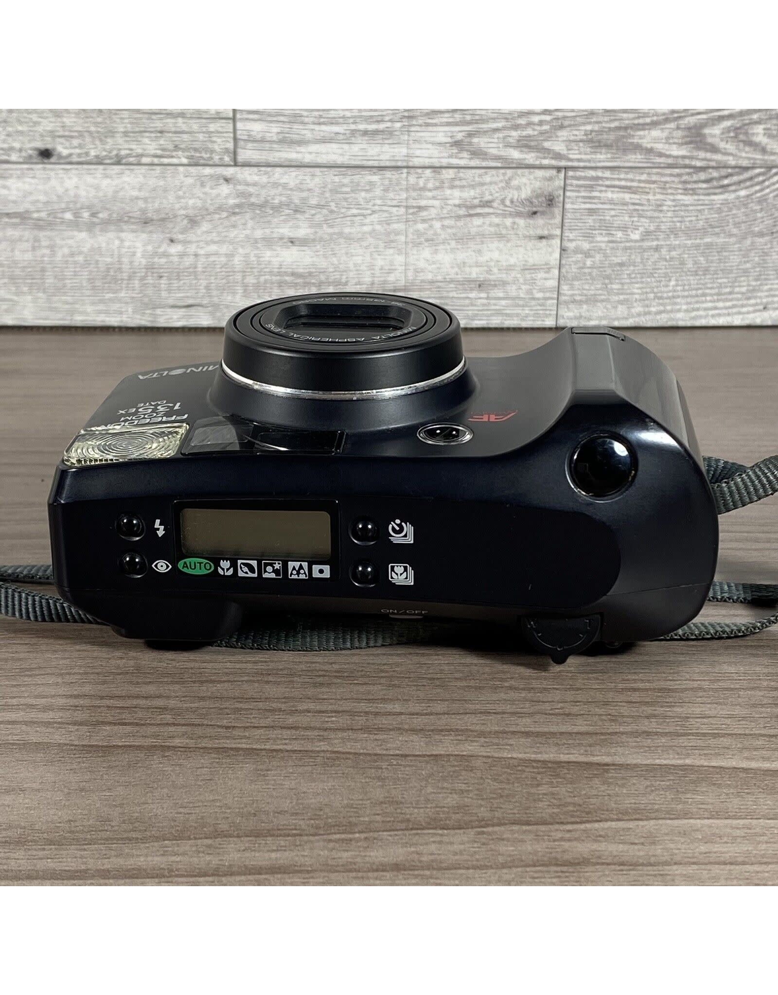 Konica Minolta Minolta Freedom Zoom 135 EX Date 35mm Point & Shoot Film Camera Black Tested (Pre-owned)
