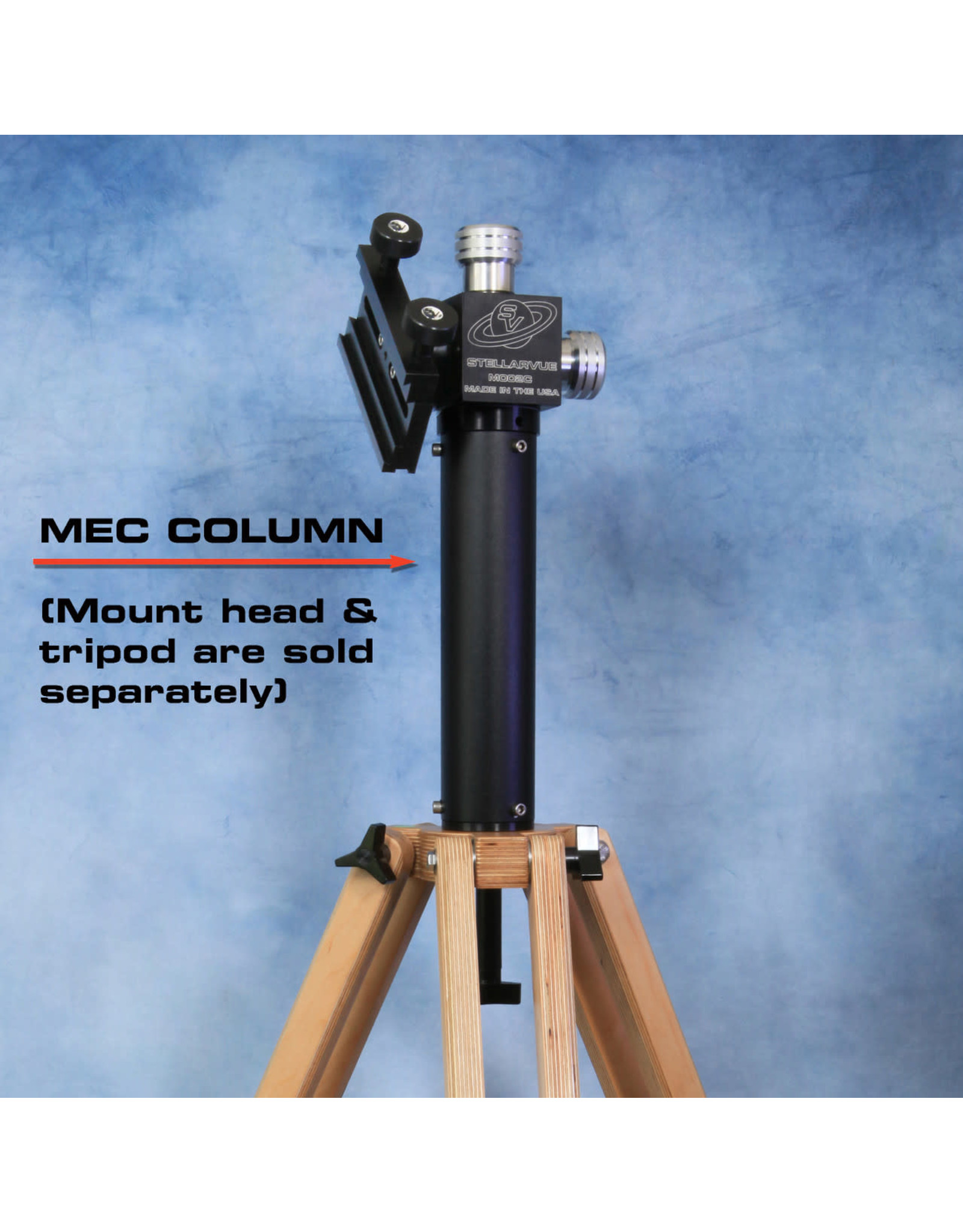 Stellarvue Stellarvue Extension Column - M2/M2D Head to Tripod with 10 mm Attachment Bolt such as many Vixen tripods, Celestron CG4, CG5, VX,- MEC