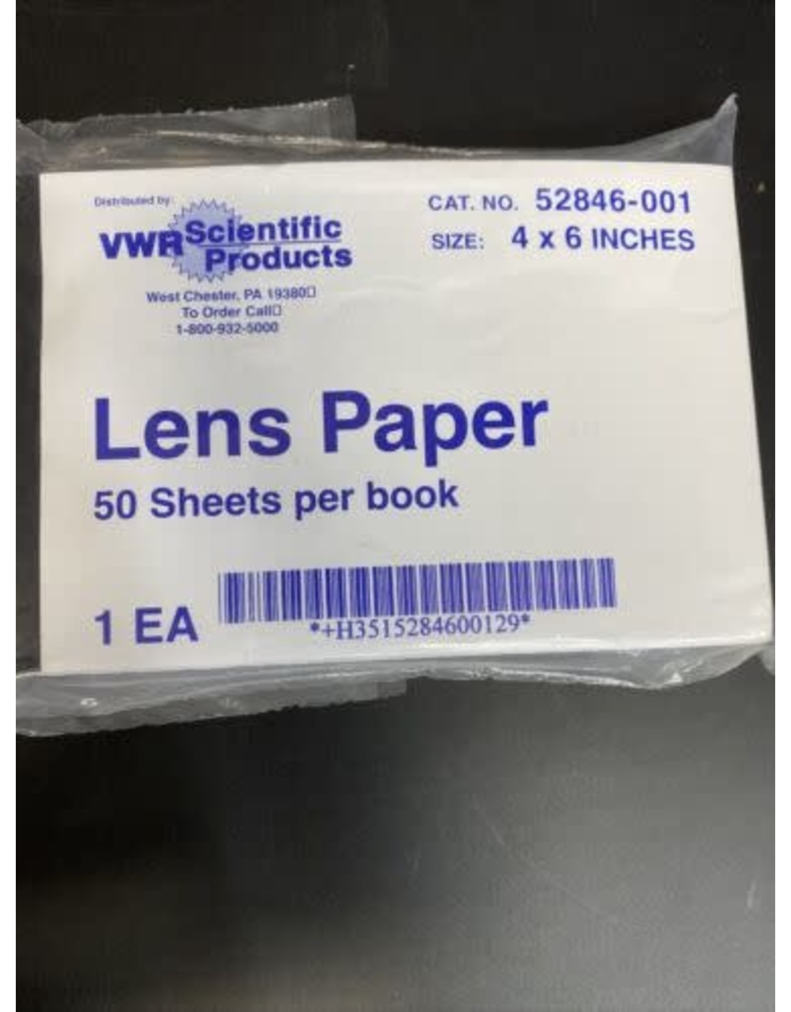 VWR 4x6 in Lens Paper (Pack of 50)