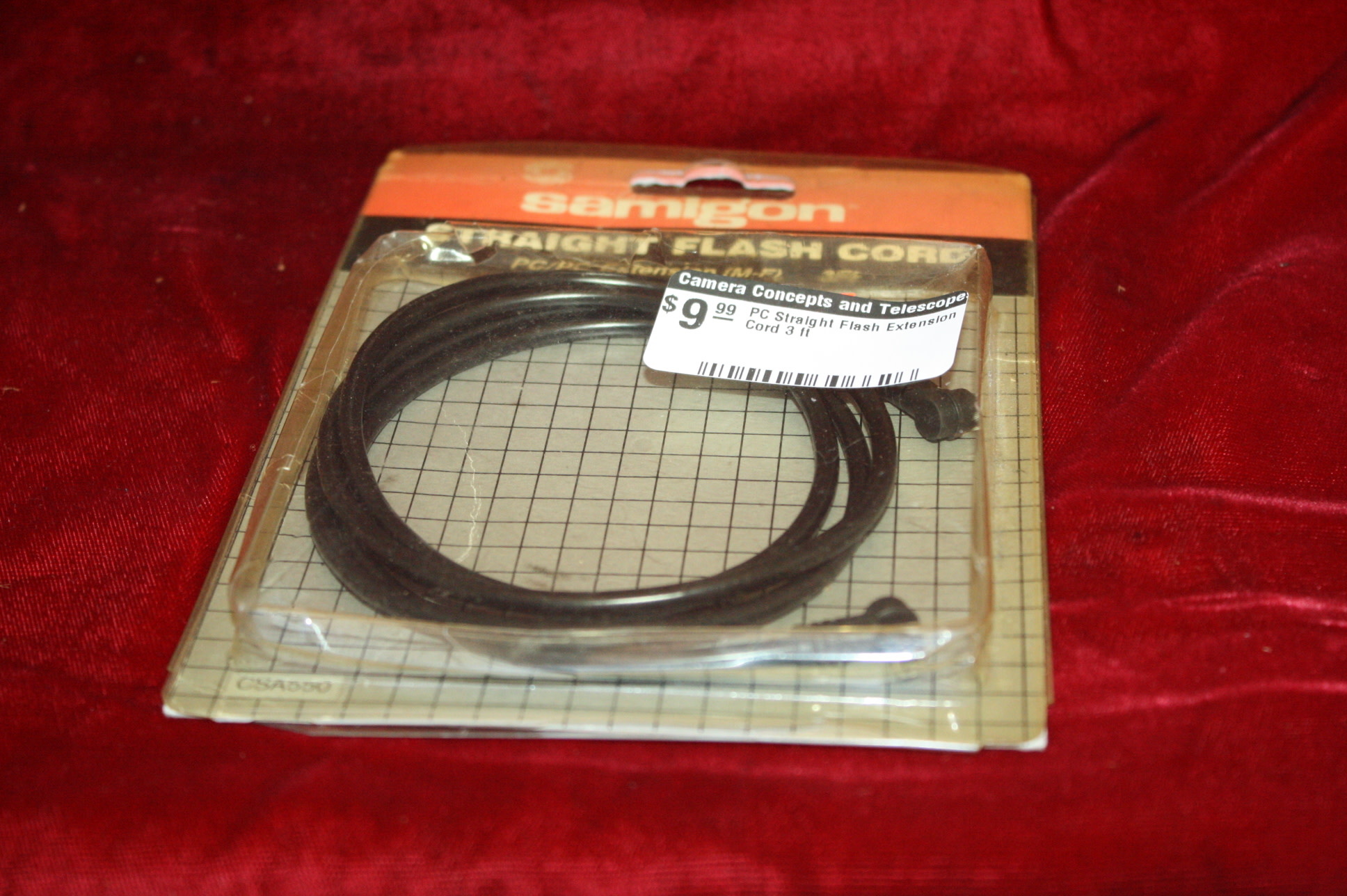 PC Straight Flash Extension Cord 3 ft Camera Concepts & Telescope