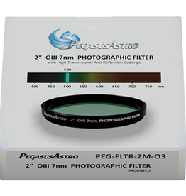 Pegasus Astro Pegasus Astro OIII 2 inch Mounted Photographic Filter (7nm) - PEG-FLTR-2M-O3