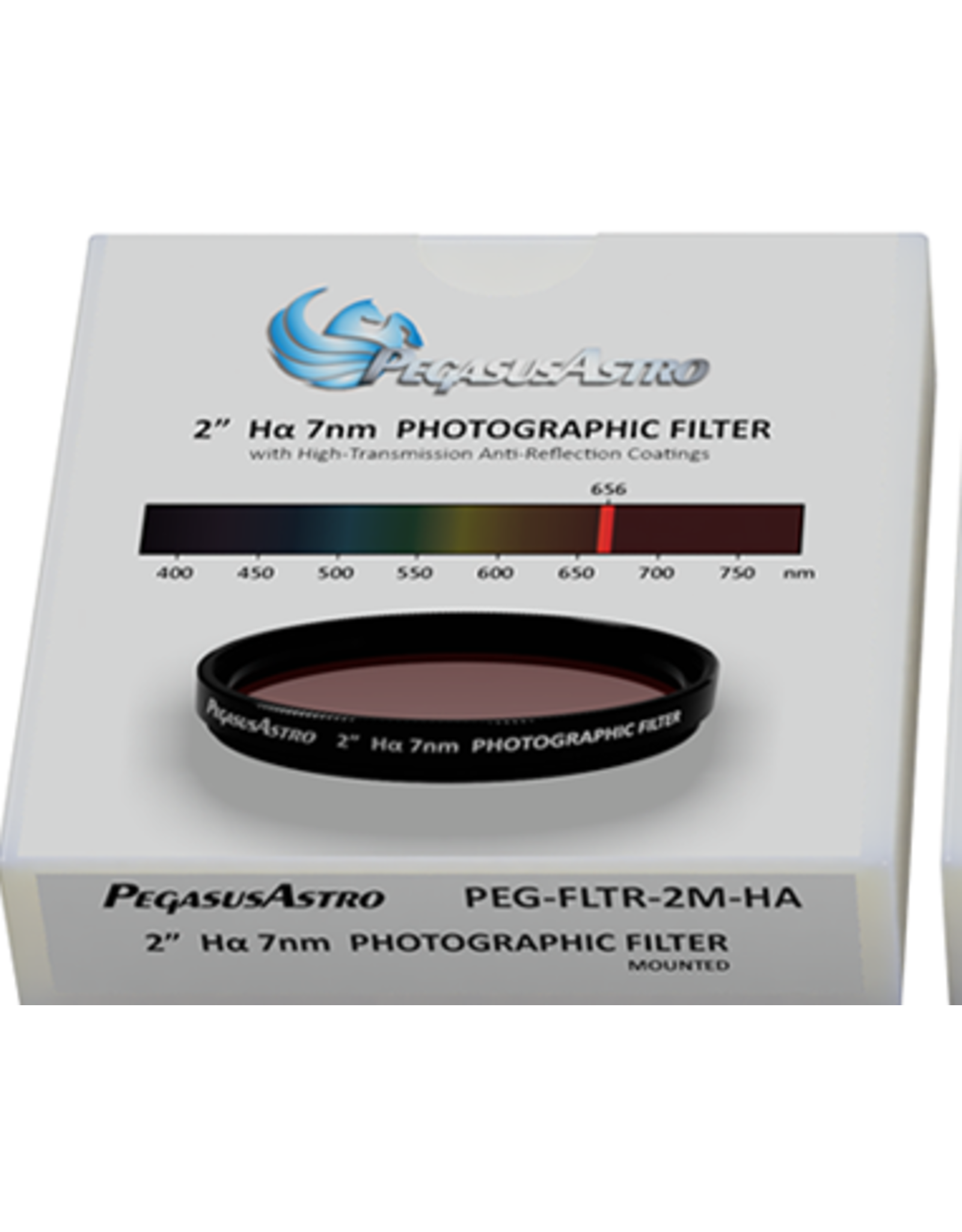 Pegasus Astro Pegasus Astro Ha 2 inch Mounted Photographic Filter (7nm) - PEG-FLTR-2M-Ha