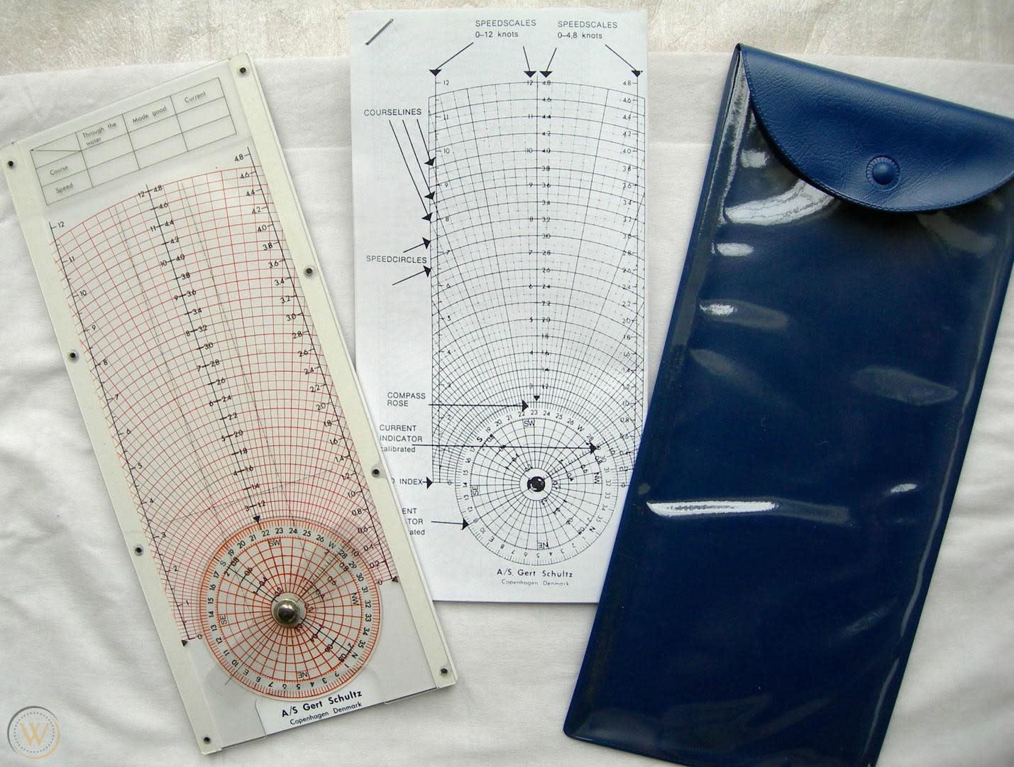 Navigational Slide Ruler Gert Schultz UTO Navigation Computer Slide Rule with instructions ...