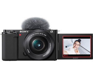 Sony ZV-E10 Mirrorless Camera with 16-50mm Lens (Black) - Camera