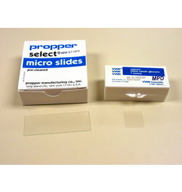 Propper 72 Blank Plain Microscope Slides PLUS 100 Glass Cover Slips 22 X 22mm