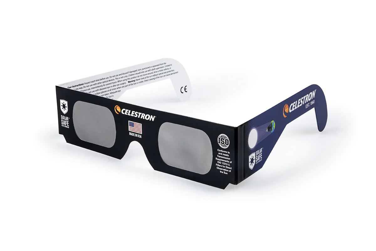 Celestron EclipSmart Solar Eclipse Glasses Observing Kit Camera