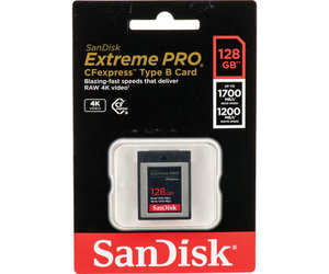 SanDisk 128GB Extreme PRO CFexpress Card Type B - Camera SanDisk 128GB Extreme PRO CFexpress Card Type B - Camera