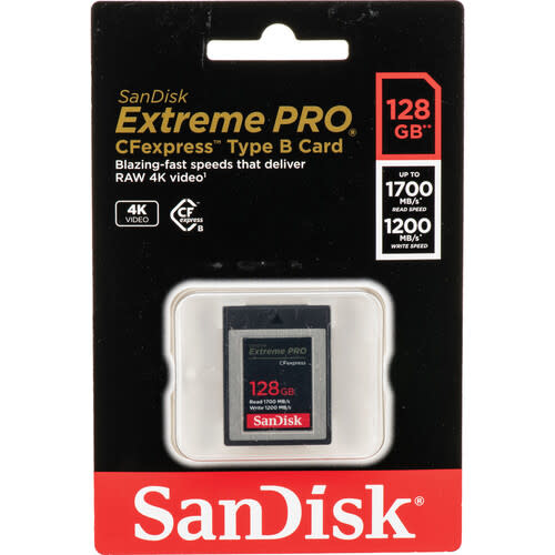 SanDisk 128GB Extreme PRO CFexpress Card Type B - Camera