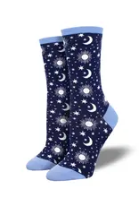 Socksmith WOMEN'S  "Moon CHILD" SOCKS Black (Size 9-11)