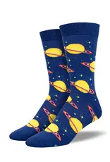 Socksmith MEN'S "StarStruck by Saturn" SOCKS (Size 10-13)