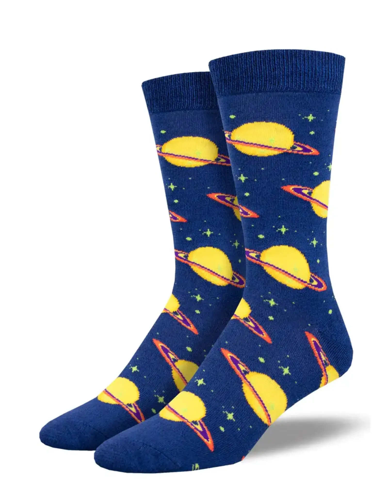 Socksmith MEN'S "StarStruck by Saturn" SOCKS (Size 10-13)