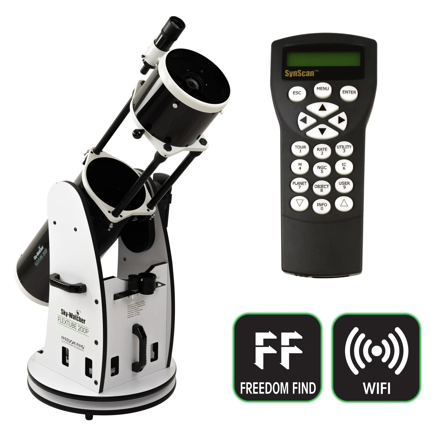 Sky-Watcher Flextube 200P Synscan GoTo Collapsible Dobsonian