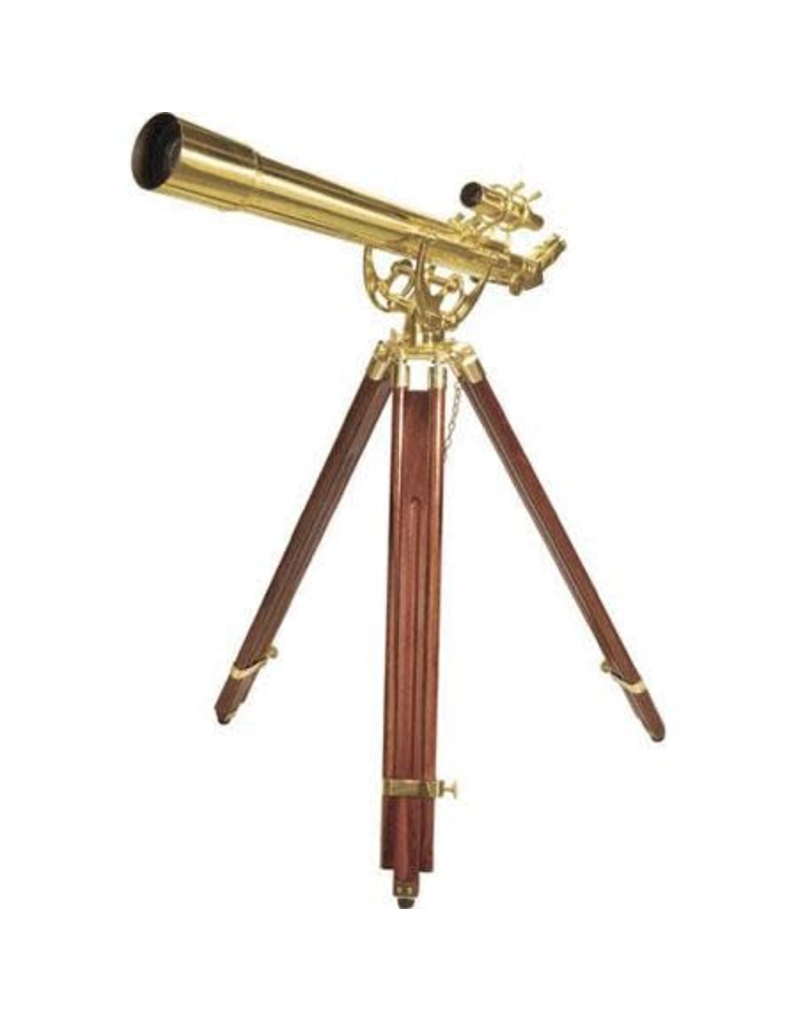 Barska Barska 36x Anchor Master 80mm Brass Refractor Telescope with 900mm Focal Length with 25mm Plossl Eyepiece and Mahogany Floor Tripod (OPEN BOX)