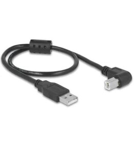 Pegasus Astro Pegasus Astro USB 2.0 Cable Type-A Male to Type-B Angled Male 0.5 m Black (Pack of 2 Cords)