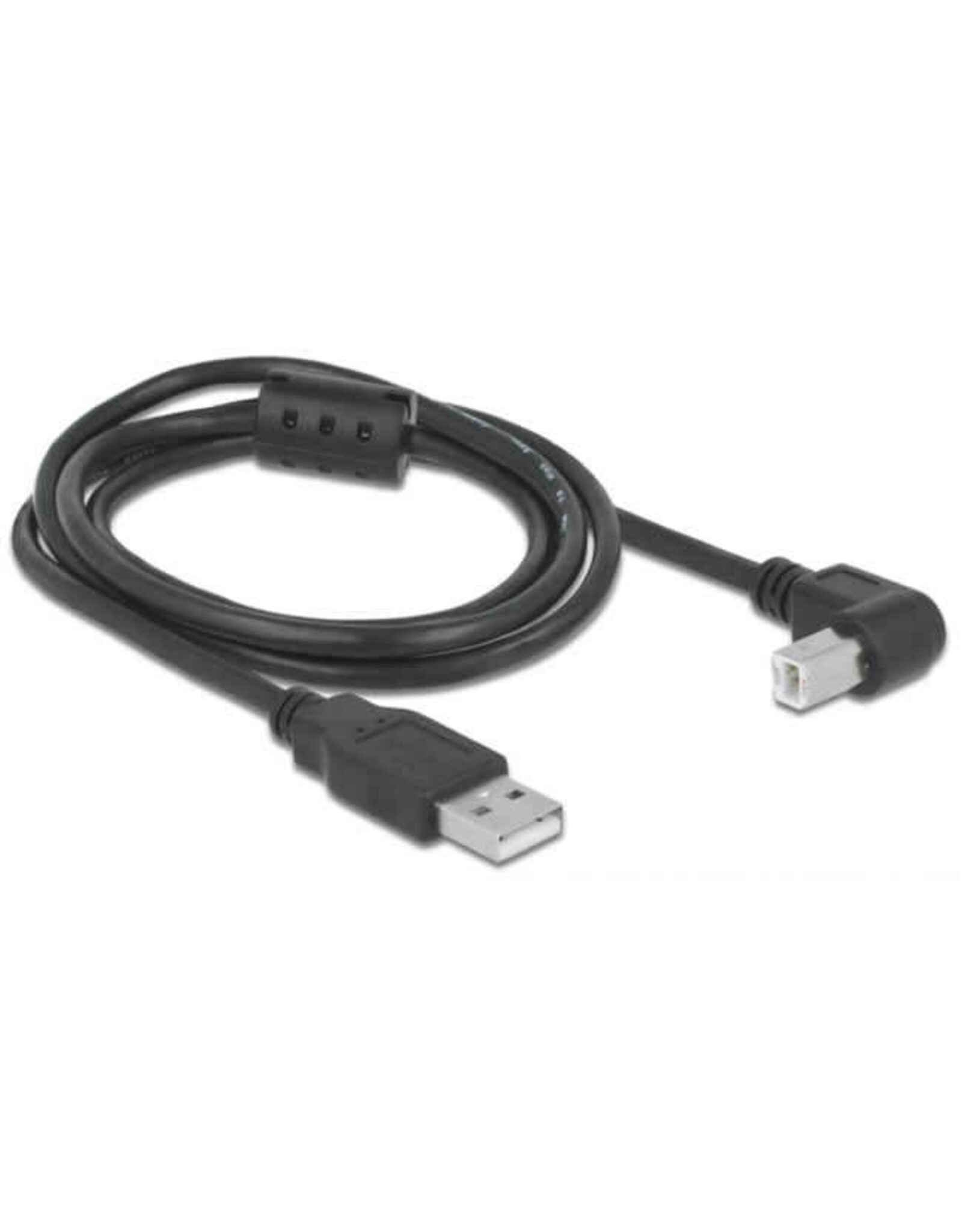 Pegasus Astro Pegasus Astro USB 2.0 Cable Type-A Male to Type-B Male Angled 1 m Black (Pack of 2 Cords)