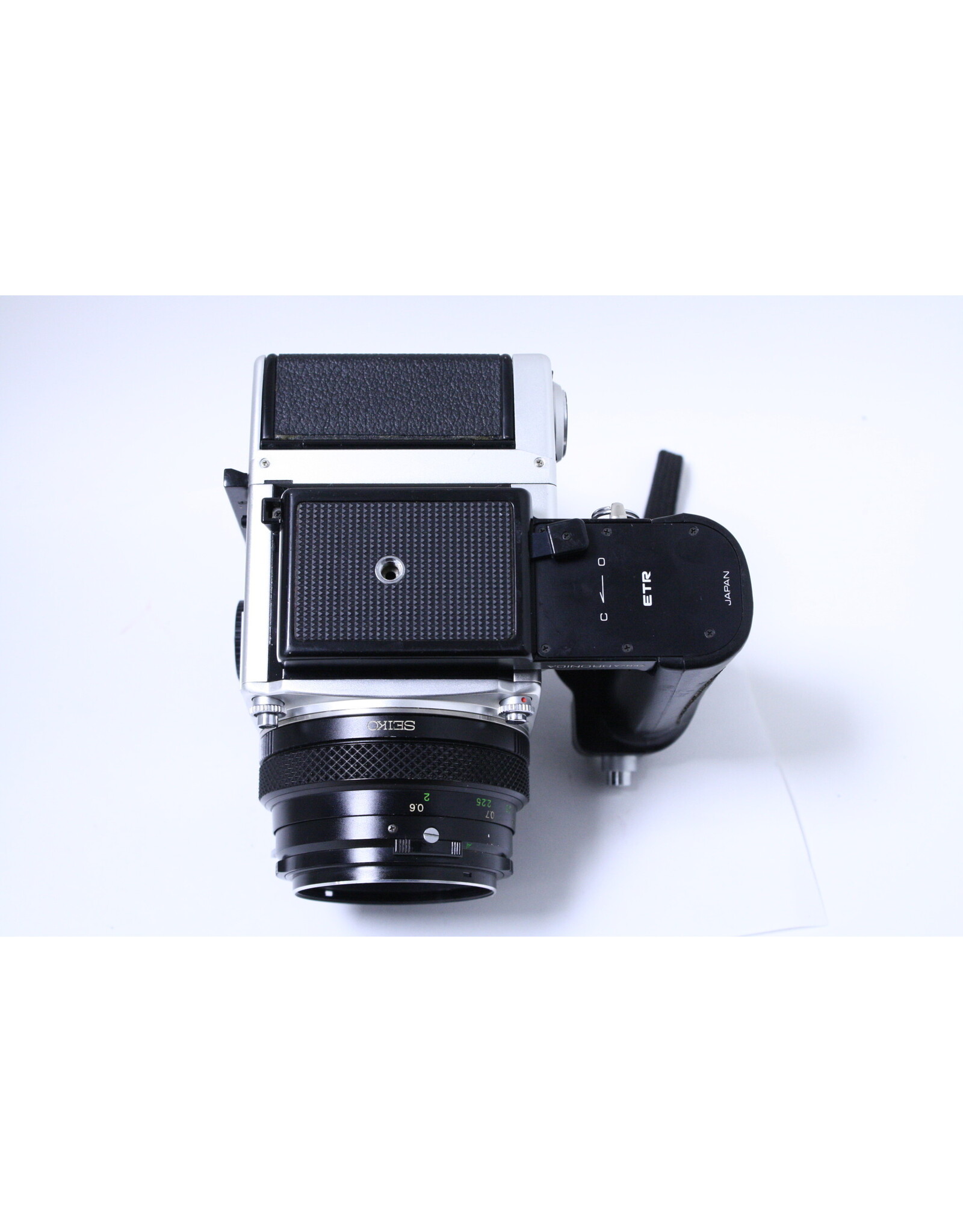 Zenza Bronica ETR with AE Finder, 120 Back, Grip, and 75mm f2.8