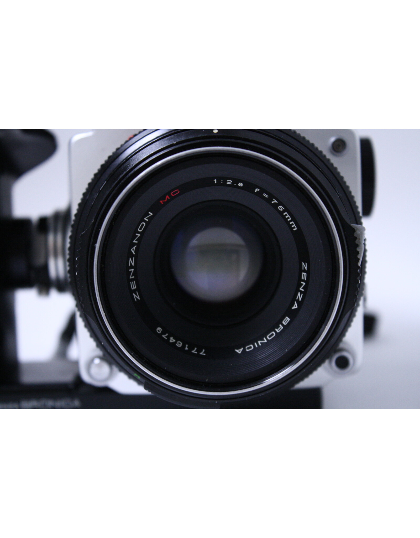 Zenza Bronica ETR with AE Finder,  Back, Grip, and mm f2.8