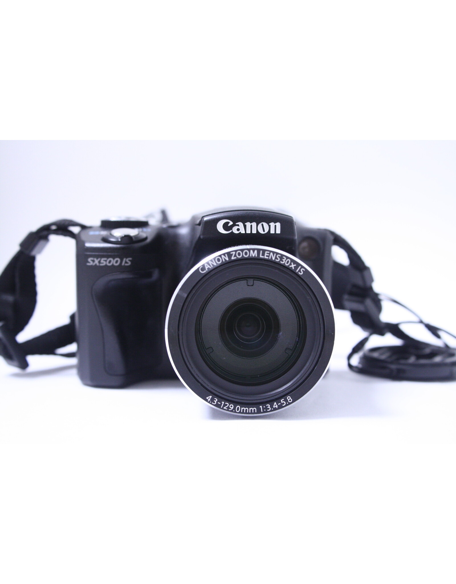 Canon Canon PowerShot SX500 IS 16.0MP Digital Camera - Black with Case (Pre-owned)