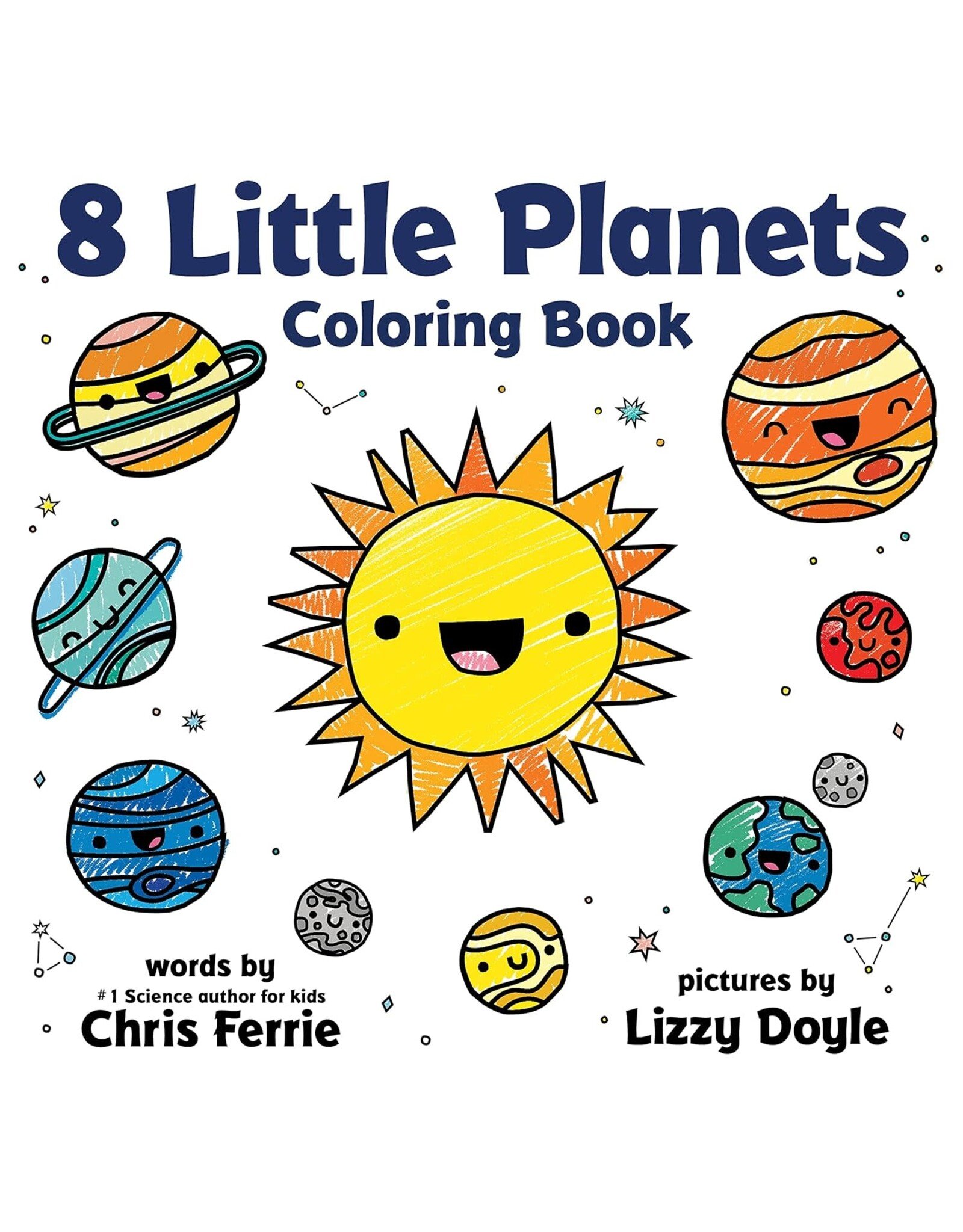 8 Little Planets Coloring Book